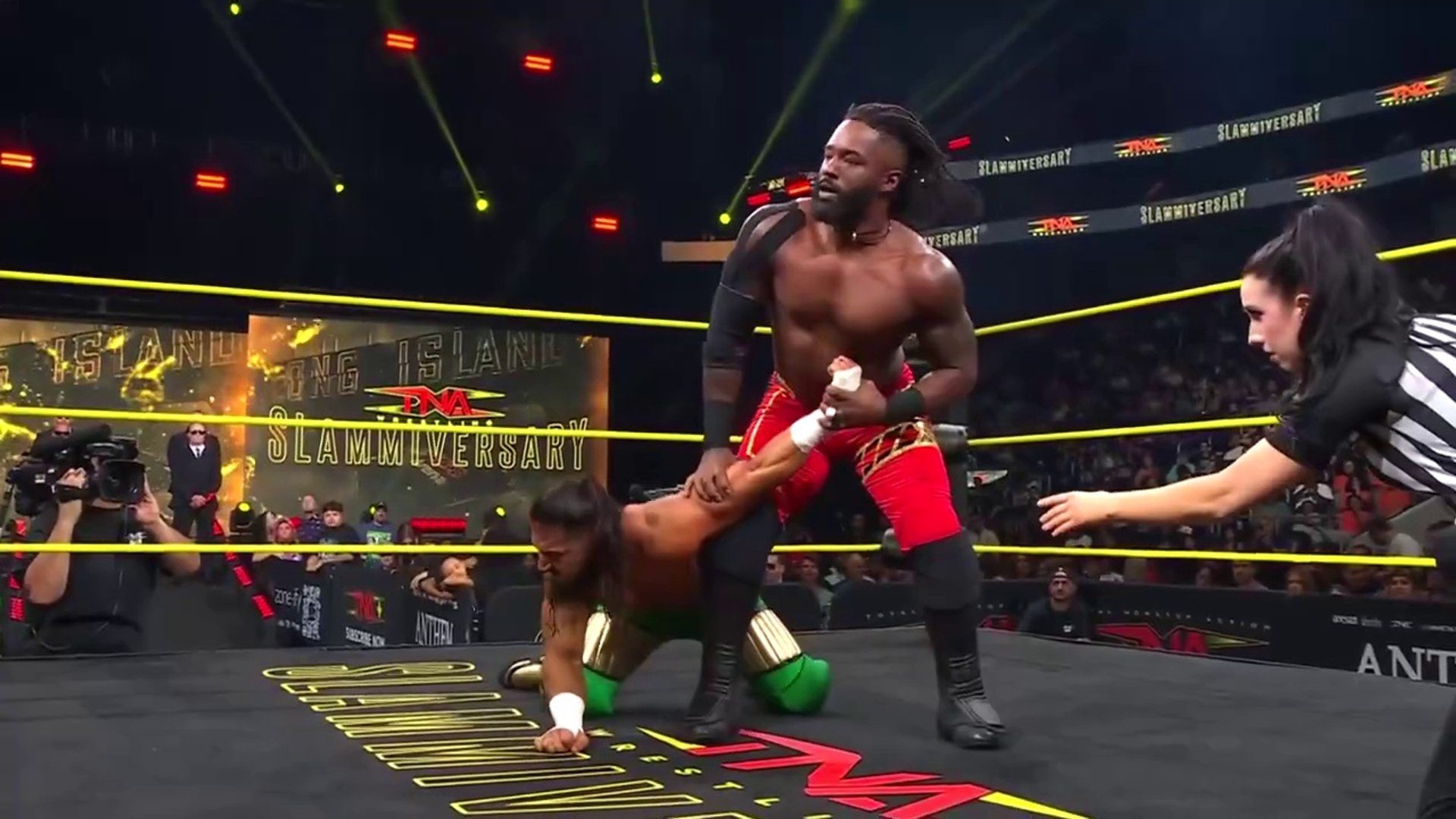 TNA Slammiversary _July 20, 2025 - Mustafa Ali Vs Cedric Alexander background