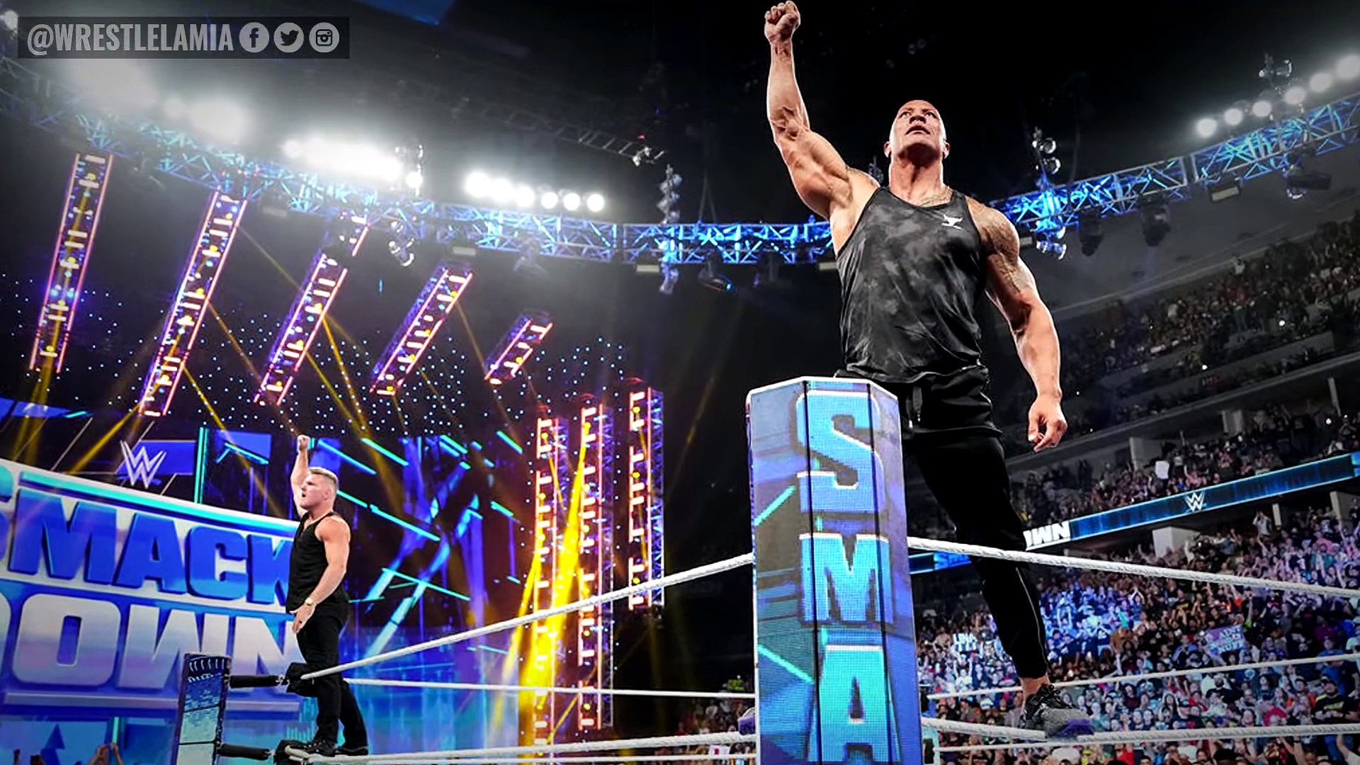 Real Reason The Rock Returned…WWE 100+ Releases…Reigns vs. LA Knight…Wrestling News background