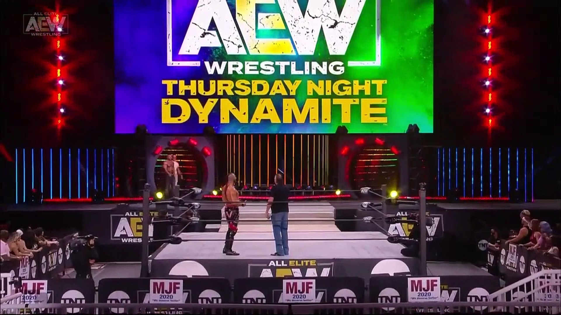 Team Taz interrupts Jake Roberts promo + MJF segment background