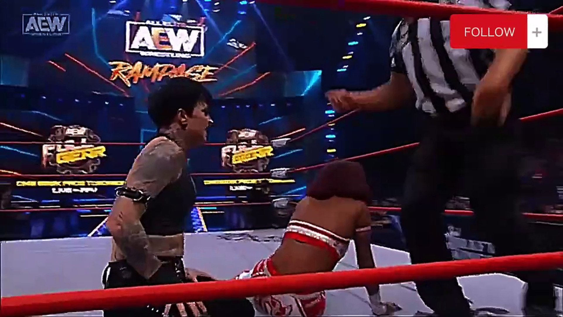 Red Velvet faces Outcasts Ruby Soho one-on-one for the first time, 11/10/23, AEW Rampage background