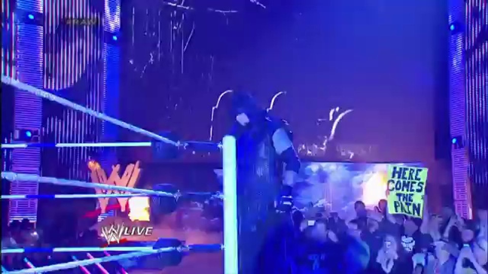 The Undertaker returns to confront Brock Lesnar - RAW, February 24, 2014 background