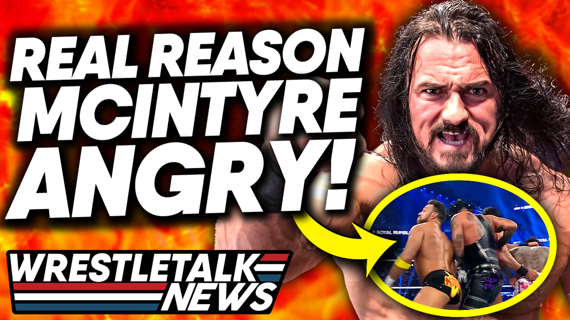FAN ANGER At Royal Rumble Winners! REAL REASON For Drew McIntyre WWE HEAT! | WrestleTalk background