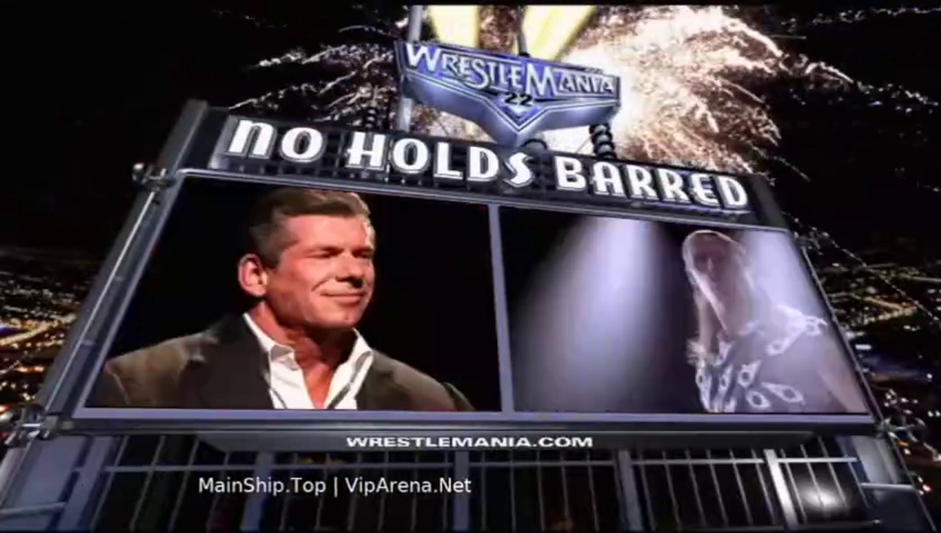 WWE WrestleMania 22 - Shawn Michaels vs Mr. McMahon (No Holds Barred Match) background