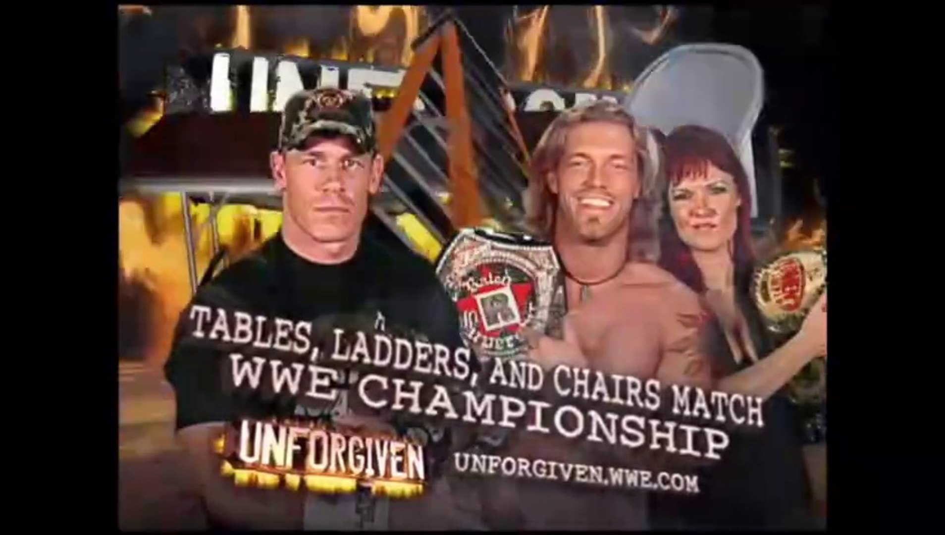 WWE Unforgiven 2006 - Edge vs John Cena (TLC Match, WWE Championship) backdrop