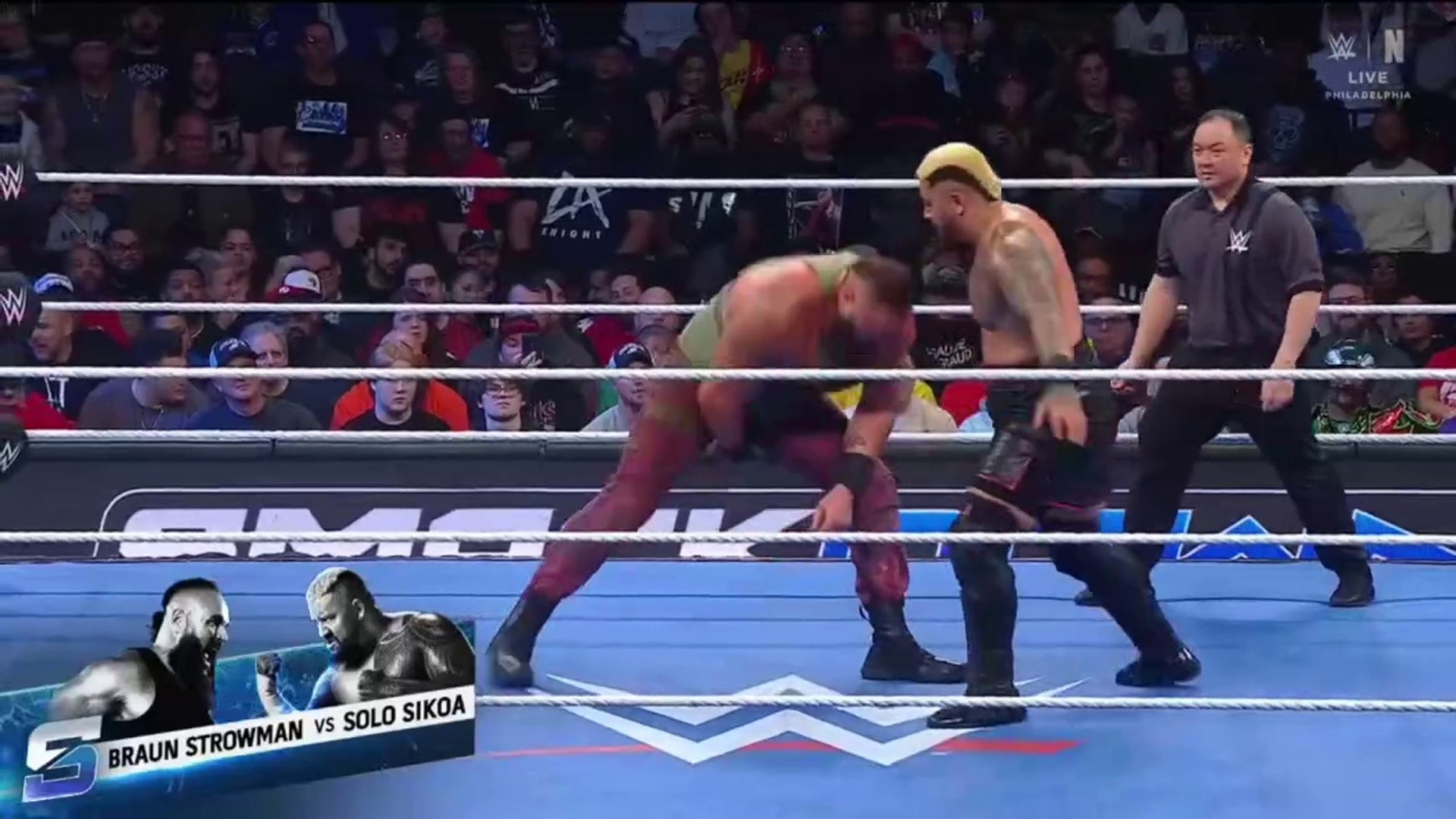 Solo Sikoa vs. Braun Strowman - WWE SmackDown 3/7/2025