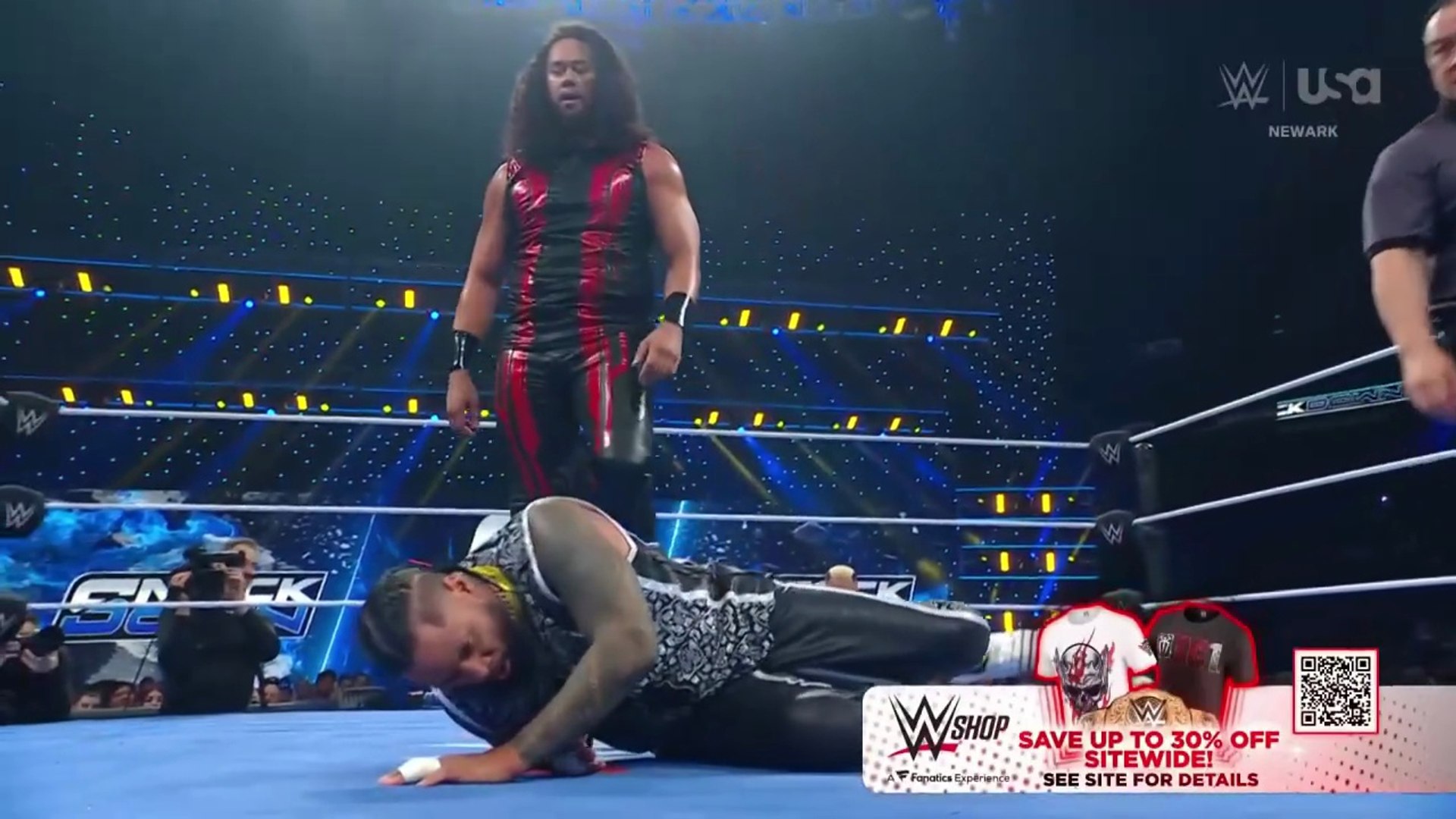 WWE Smack Down _Aug 01, 2025 - Jimmy Uso Vs Talla Tonga _Solo Sikoa flees as Jacob Fatu takes down MFTs to save Jimmy Uso