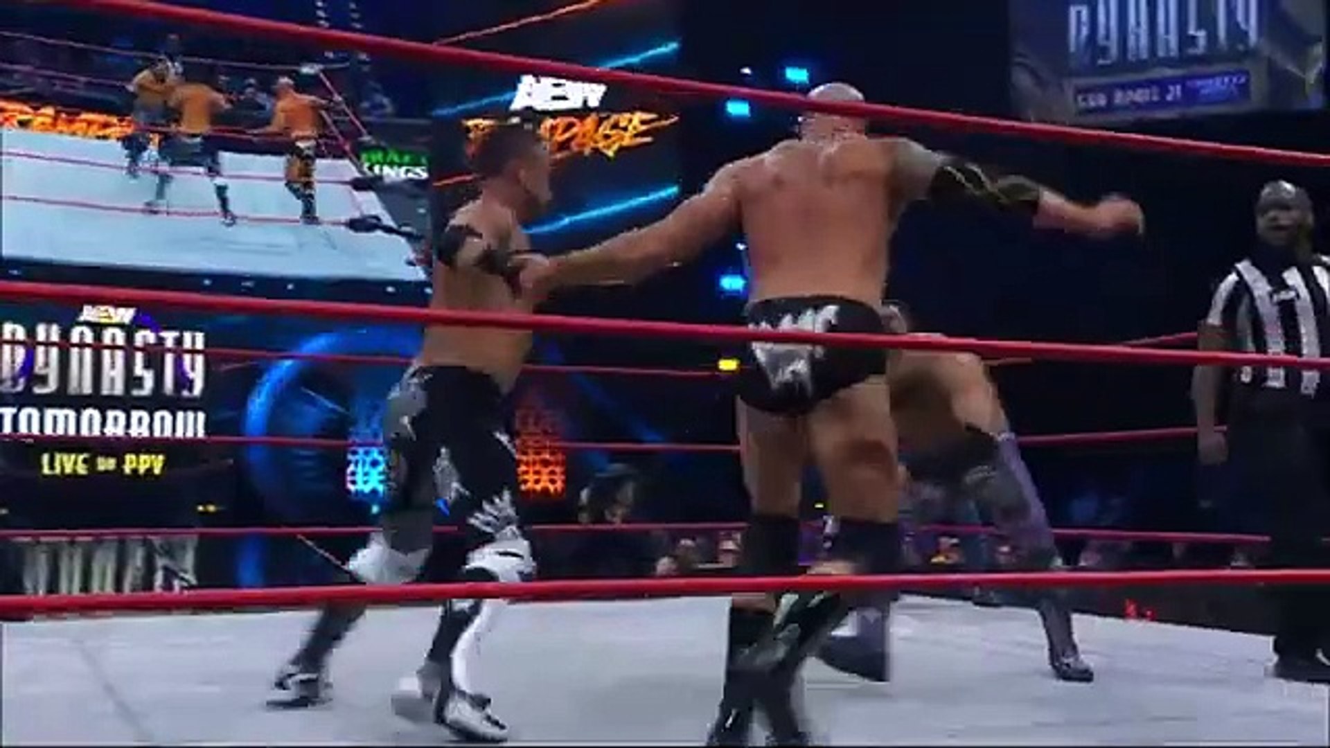 TRIOS ACTION! O’Reilly, Romero & Daddy Magic vs Undisputed Kingdom! 42024, AEW Rampage background