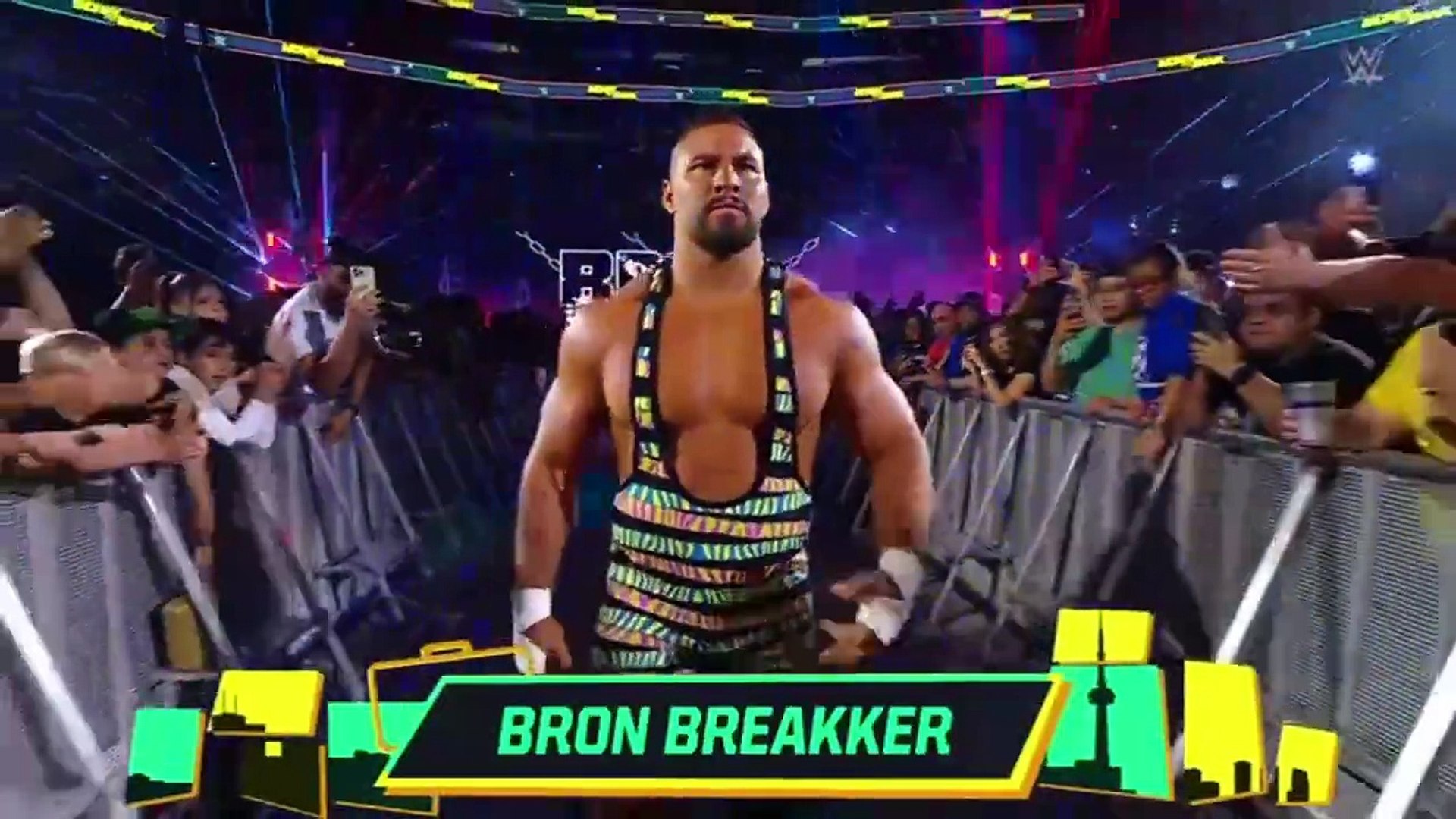 bron breakker vs sami zayn mitb 2024 full match background