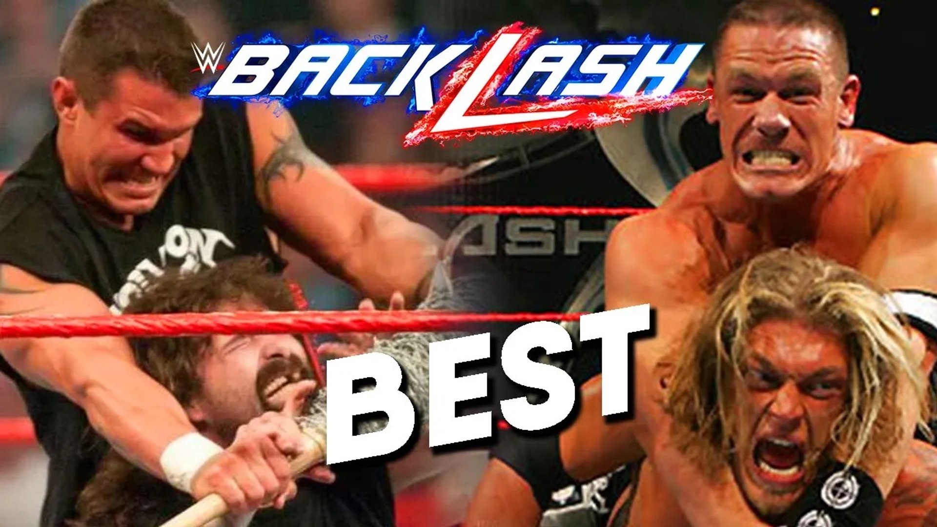 10 Best WWE Backlash Matches Of All Time | partsFUNknown background