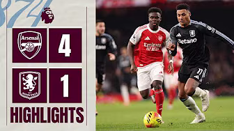 Arsenal 4-1 Aston Villa | Premier League Highlights