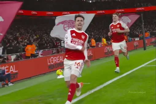 [Goal] Double attempt! Odegaard's through ball, Zubimendi's sharp run scores