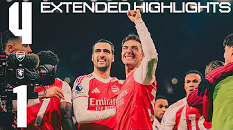 BIG WIN 👊 | Extended Highlights | Arsenal vs Aston Villa (4-1) | Gabriel, Zubimendi, Trossard, Jesus