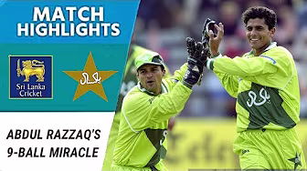 Abdur Razzaq’s 9-Ball Miracle | Pakistan vs Sri Lanka Tied ODI | Sharjah 1999 Rare Highlights