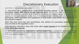 execution of judgments