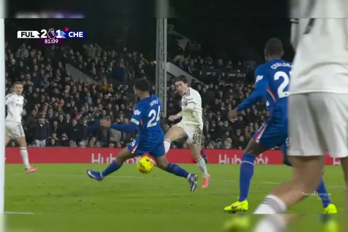 [Goal] Winning goal! Saka's shot blocked, Wilson follows up to score and take the lead