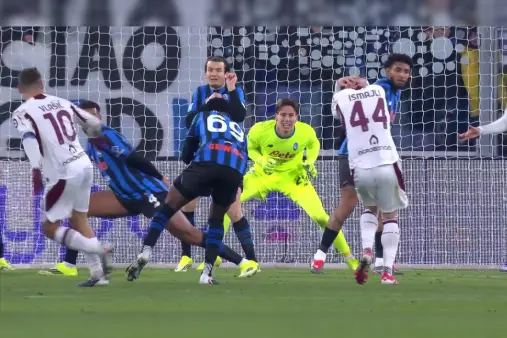 [Highlights] Quick reaction! Maripan's close-range poke, Carnesecchi makes a sharp save