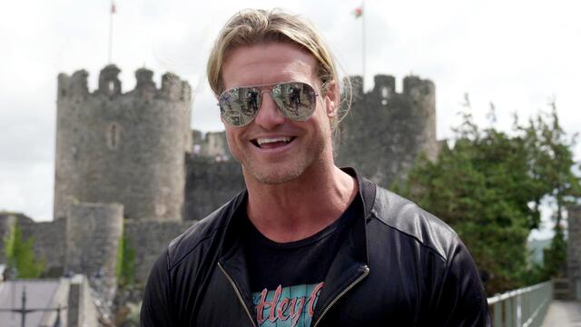 Dolph Ziggler journeys across Wales, the home of WWE Clash at the Castle backdrop