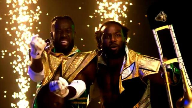 Find out what’s next for The New Day tonight on NXT background