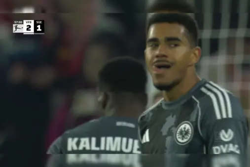 [Highlights] Incredible difficulty! Knauff's volley slams against the crossbar