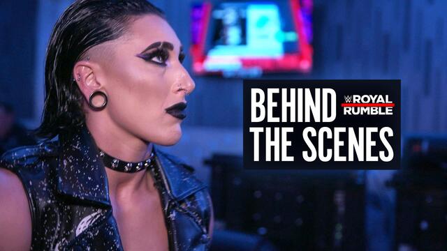Behind the scenes of Royal Rumble 2023 background