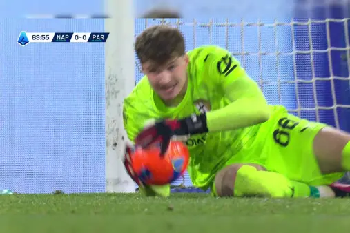 Still on point! Lobotka controls a teammate's cut-back pass and fires, but the shot is saved by the goalkeeper