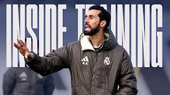 Arbeloa takes charge of his first session as Real Madrid coach!