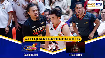 TITAN ULTRA vs RAIN OR SHINE | 4TH QUARTER HIGHLIGHTS | PBA SEASON 50 PHILIPPINE CUP | OCT. 26, 2025 background