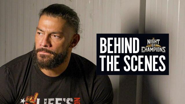 Behind the scenes of WWE Night of Champions 2023 background