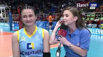 Bella Belen SHINES during her Player of the Game interview | 2025 PVL Reinforced Conference