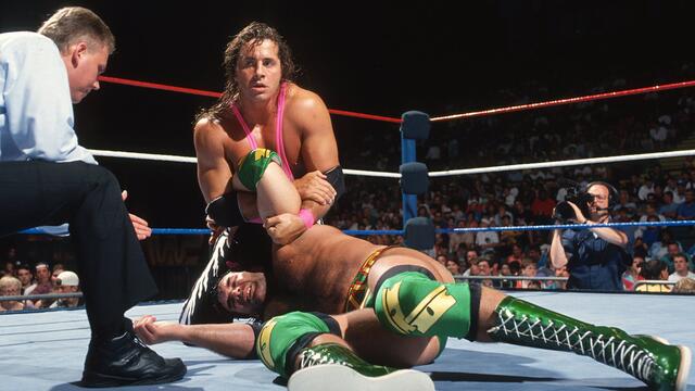 Bret Hart is reunited with several special items at the famed WWE Warehouse: A&E WWE’s Most Wanted Treasures – Bret Hart