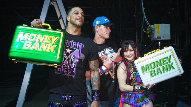 Behind the scenes of WWE Money in the Bank 2023 background