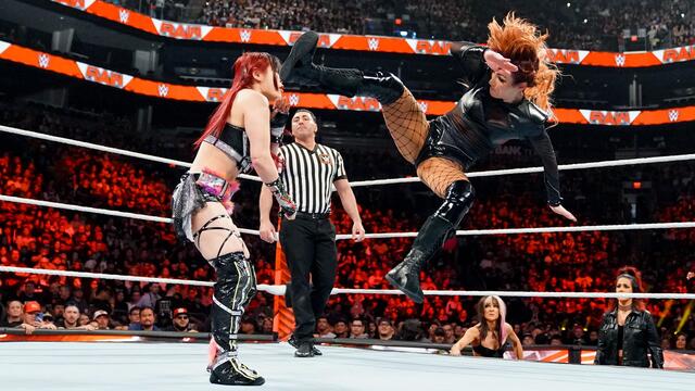 The Man comes to town against IYO SKY before WrestleMania: Raw, March 27, 2023 backdrop