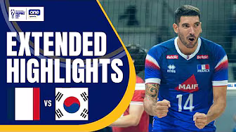 FRANCE vs. KOREA | EXTENDED HIGHLIGHTS | 2025 FIVB MEN'S WORLD CHAMPIONSHIP | SEPT. 14