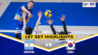 ARGENTINA vs KOREA | SET 1 HIGHLIGHTS | 2025 FIVB Men's World Championship background