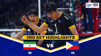PHILIPPINES vs. IRAN | SET 3 HIGHLIGHTS | 2025 FIVB MEN'S WORLD CHAMPIONSHIP | SEPT. 18 background
