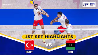 TÜRKIYE vs. LIBYA | SET 1 HIGHLIGHTS | 2025 FIVB MEN'S WORLD CHAMPIONSHIP | SEPT. 15