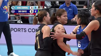 Kate Santiago ON FIRE for ZUS Coffee vs. Kobe Shinwa in Set 2 💪 | 2025 PVL Invitational background