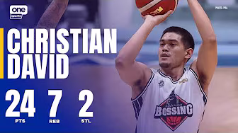 Christian David TAKES CHARGE WITH 24 PTS vs Terrafirma ⚫ | PBA SEASON 50 PHILIPPINE CUP | HIGHLIGHTS background