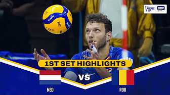 NETHERLANDS vs ROMANIA | SET 1 HIGHLIGHTS | 2025 FIVB Men's World Championship background