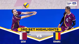 QATAR vs. ROMANIA | SET 3 HIGHLIGHTS | 2025 FIVB MEN’S WORLD CHAMPIONSHIP | SEPT 17, 2025