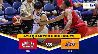 BRGY. GINEBRA vs. MERALCO | 4TH QUARTER HIGHLIGHTS | PBA SEASON 50 PHILIPPINE CUP