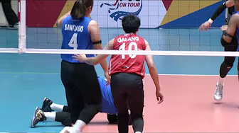 Chery Tiggo's Galang FACIAL HIT on ZUS Coffee's Mondoñedo in Set 2 💥 | 2025 PVL on Tour background