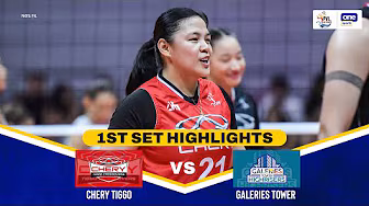 CHERY TIGGO vs. GALERIES TOWER | SET 1 HIGHLIGHTS | 2025 PVL ON TOUR | AUGUST 2, 2025 background