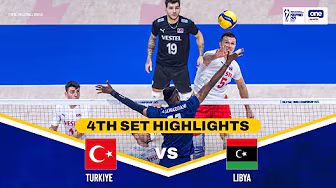 TURKIYE vs. LIBYA | SET 4 HIGHLIGHTS | 2025 FIVB MEN'S WORLD CHAMPIONSHIP | SEPT. 15