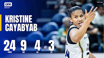 Kristine Cayabyab LEADS NU WITH 24 PTS vs FEU | UAAP Season 88 Women’s Basketball background