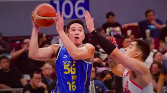 RR Pogoy DRAINS FOUR to end the first quarter! | PBA Season 49 Philippine Cup Finals G1 background