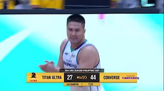 Racal, Gomez de Liaño ERUPT IN THREES in 2Q for Converge | PBA Season 50 Philippine Cup background