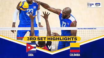 CUBA vs. COLOMBIA | SET 3 HIGHLIGHTS | 2025 FIVB MEN'S WORLD CHAMPIONSHIP | SEPT. 15 background