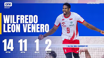 Leon Venero FIRES UP with 14 PTS vs. Romania ЁЯФе | 2025 FIVB MEN'S WORLD CHAMPIONSHIP | HIGHLIGHTS background