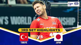 JAPAN vs. TURKIYE | SET 3 HIGHLIGHTS | 2025 FIVB MEN'S WORLD CHAMPIONSHIP | SEPT. 13 background